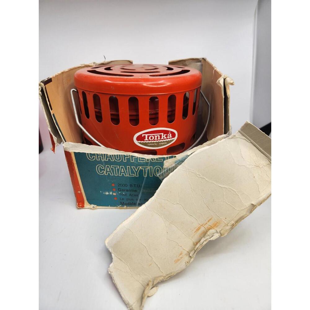 TONKA Vintage Catalytic Heater Pressed Steel Camper Tent Ice Fishing Model 112